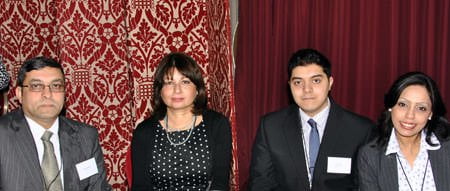 Bales College student Aynan Iqbal at CIFE prize ceremony