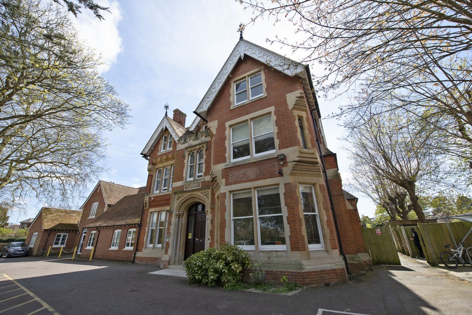 The red brick Victorian main building of The Worthgate School in Canterbury